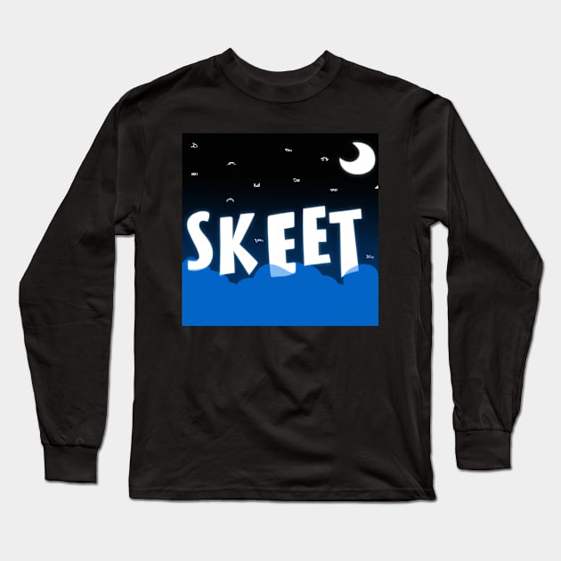 Skeet Language in Air over Moon Long Sleeve T-Shirt by Skeet Shop